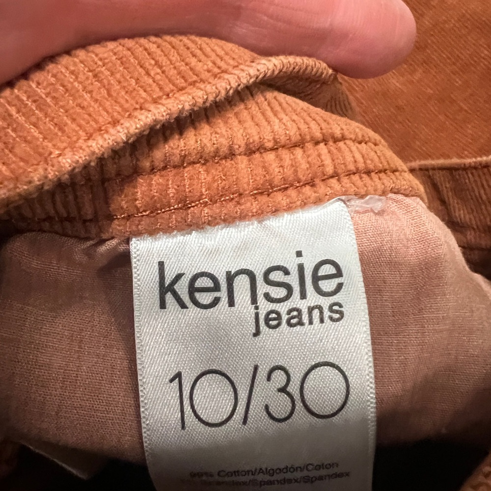 Kensie Kaya Corduroy Wide Leg Jeans - Picture 6 of 7